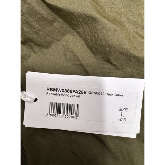 ROA Packable Wind Jacket Olive Green Large NWT! - Picture 4 of 6